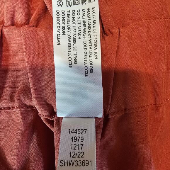 NEW 90 Degree Brick Orange Belted Stretch Paperbag Short Women's S 3490 - Picture 5 of 9